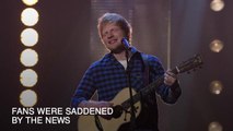 Ed Sheeran cancels concertsJPNI