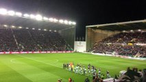 Hibs fans unveil derby tifo display