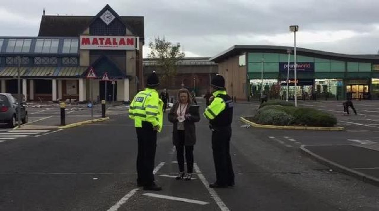 Cash Machine explosion leaves mess