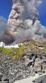 Stromboli Eruption Envelops Sky