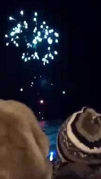 Crowds gather on Sunderland seafront to watch the firework display