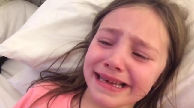Girl cries after watching John Lewis Christmas ad