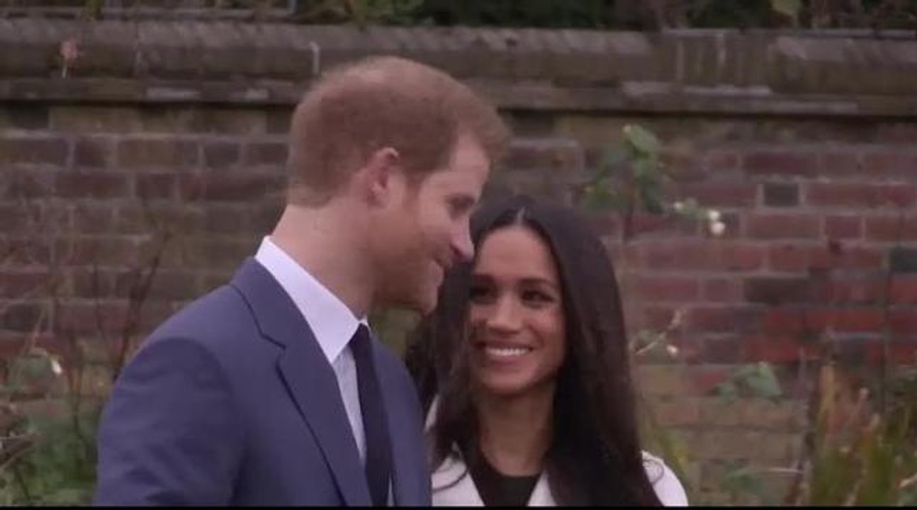 Prince Harry and Meghan Markle make first appea...
