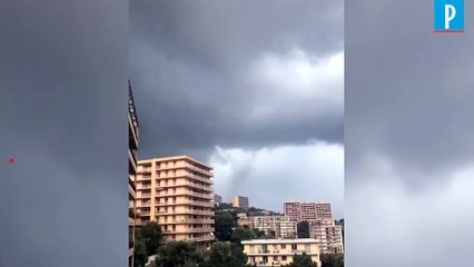 Trombe marine, tunnels inondés… Les images spectaculaires des orages en Corse