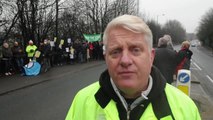 Stink Bomb action group demonstration in Chorley