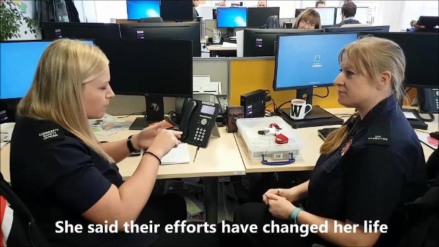 Woman praises fire team colleagues who learn sign language