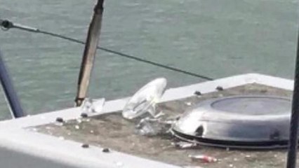Boat vandalism in Littlehampton