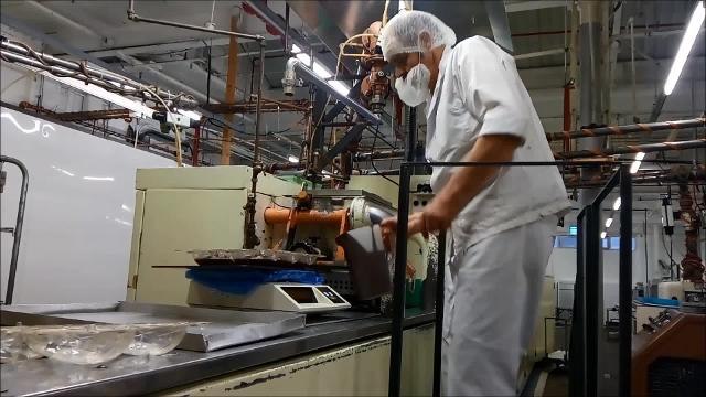 Easter egg making at Beech's Fine Chocolates in Preston