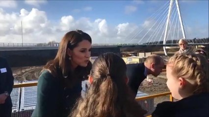 William and Kate arrive at Northern Spire