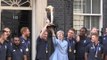 England welcomed to Downing Street by Prime Minister May