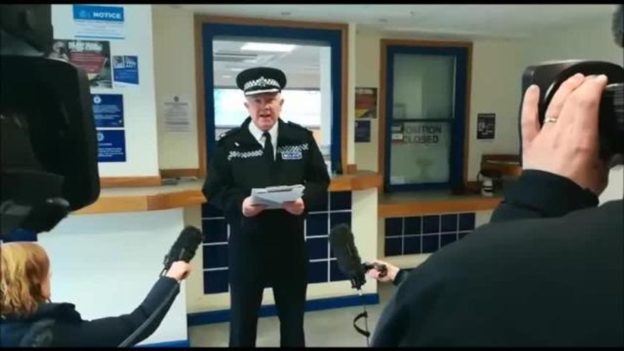 Chief Superintendent Jason Taylor provides an u...
