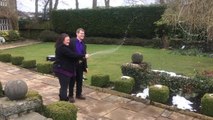 Halifax couple Lesley and Malcom White celebrate their lottery win at Holdsworth House, Halifax.