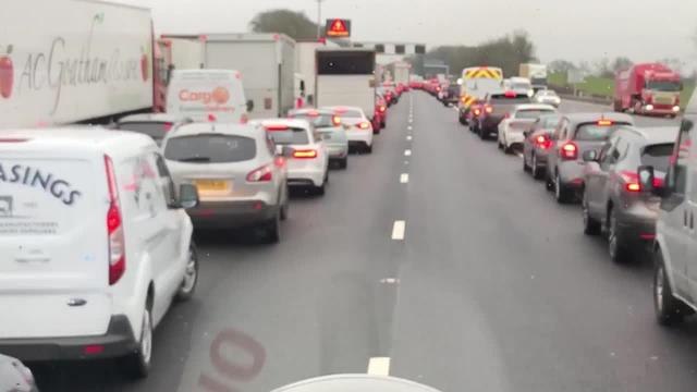 Plea to motorists after fire engine held up on smart motorway