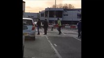Pedestrians filmed pulling open level crossing