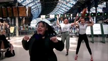 Grease flash mob at Brighton station