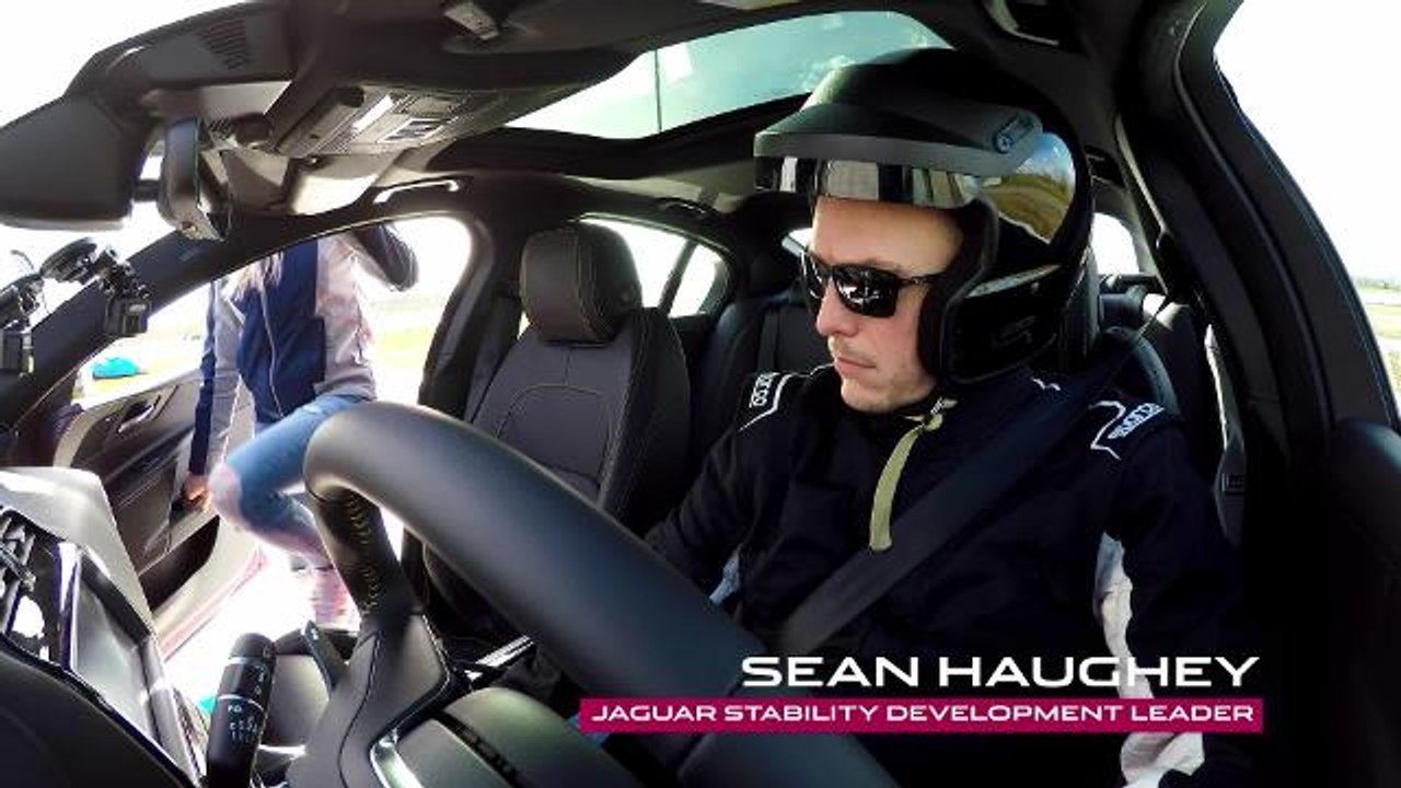 Jaguar XE on ice