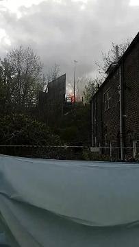 Police cordon put in place after van catches fire in Sheffield