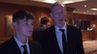David Brooks and Sheffield united assistant manager Alan Knill at The Star Football Awards