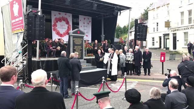 Enniskillen Memorial Unveiling JPNI - HIRES