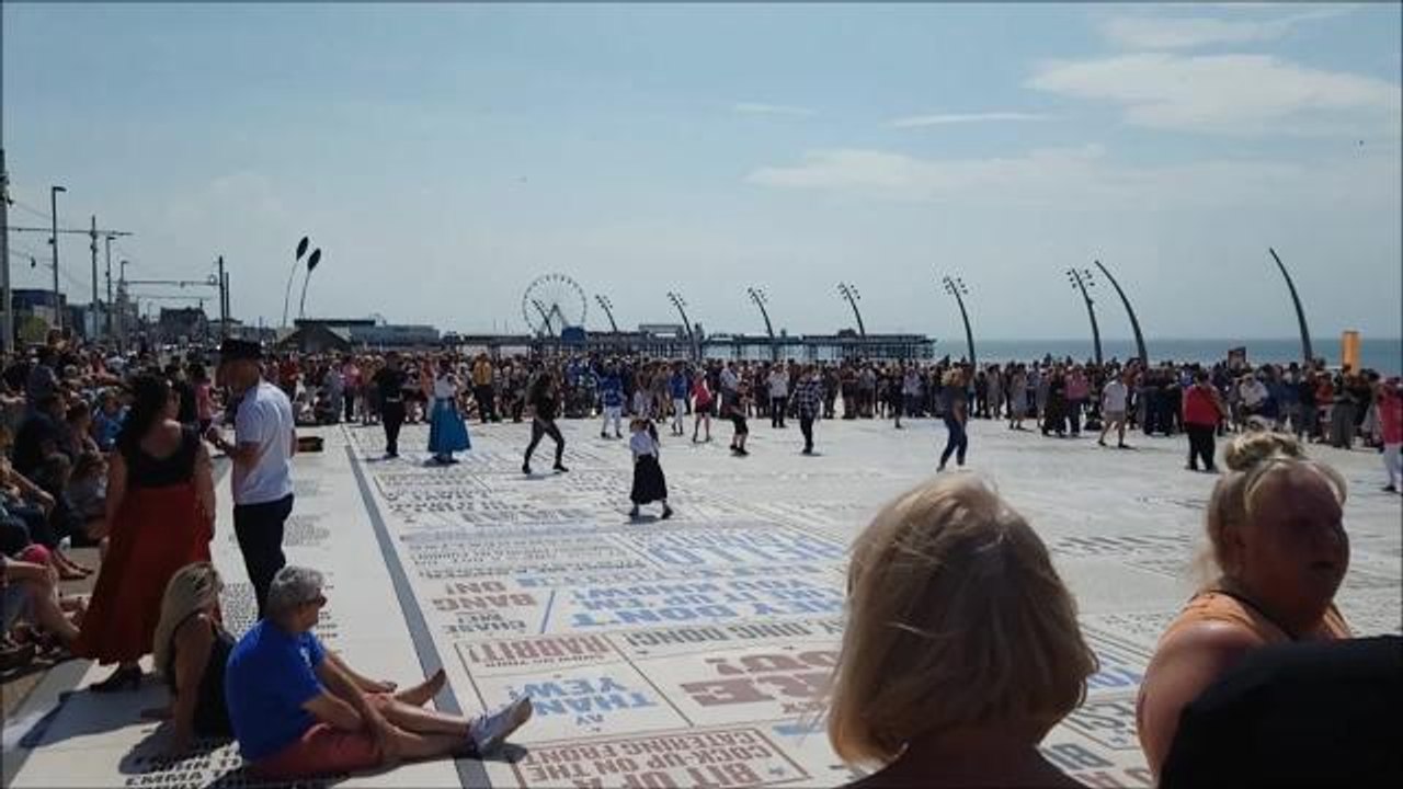 Northern soul dancing on Blackpool Prom