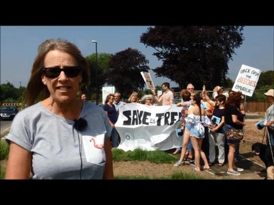 Angmering residents protest outside Worthing Audi