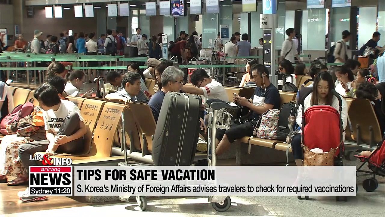 Ministry of Foreign Affairs advises travelers to check for required vaccines