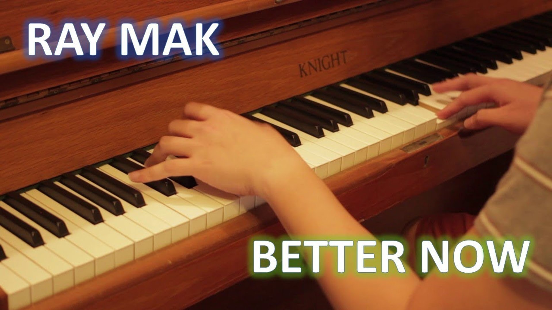 Better now piano