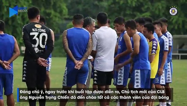 Mưa to, buổi tập của CLB Hà Nội trước đại chiến với HAGL bị hoãn đầy đáng tiếc | HANOI FC