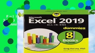 Full E-book  Excel 2019 All-in-One For Dummies  Review