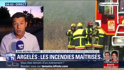 Download Video: Les incendies à Argelès-sur-Mer ont été maîtrisés par les pompiers