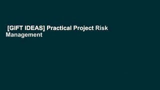 [GIFT IDEAS] Practical Project Risk Management