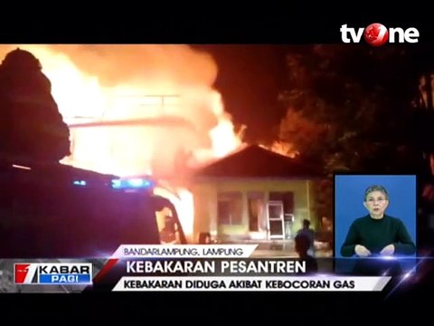 Ponpes Terbakar Ludes, Santri Panik Selamatkan Diri