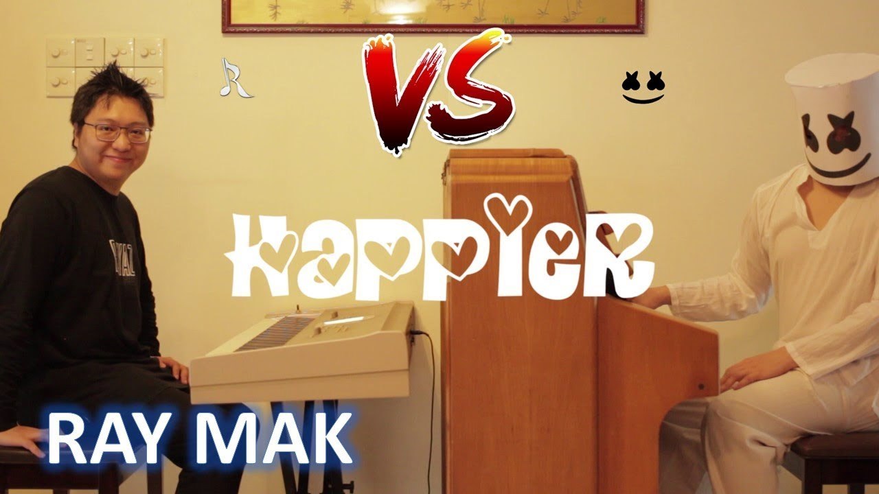 Marshmello ft. Bastille - Happier Piano Duet by Ray Mak ft. Marshmello