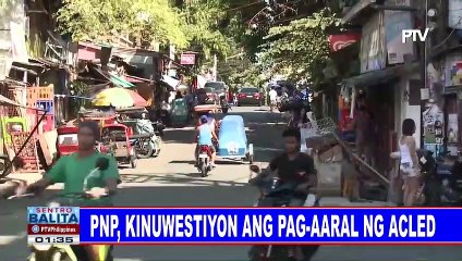 PNP, kinuwestiyon ang pag-aaral ng ACLED