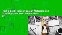 Full E-book  Interior Design Materials and Specifications  Best Sellers Rank : #2