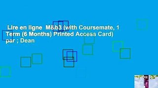 Lire en ligne  M&b3 (with Coursemate, 1 Term (6 Months) Printed Access Card) par ; Dean