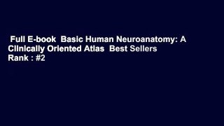 Full E-book  Basic Human Neuroanatomy: A Clinically Oriented Atlas  Best Sellers Rank : #2