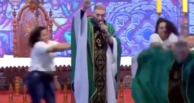 Şişman kadınlar cennete gidemez deyince sahneden itildi