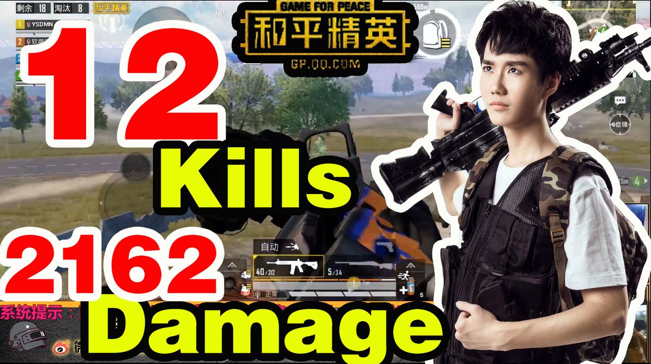 奇怪君和平精英：12杀2162输出吃鸡Pubg MobileGame For Peace