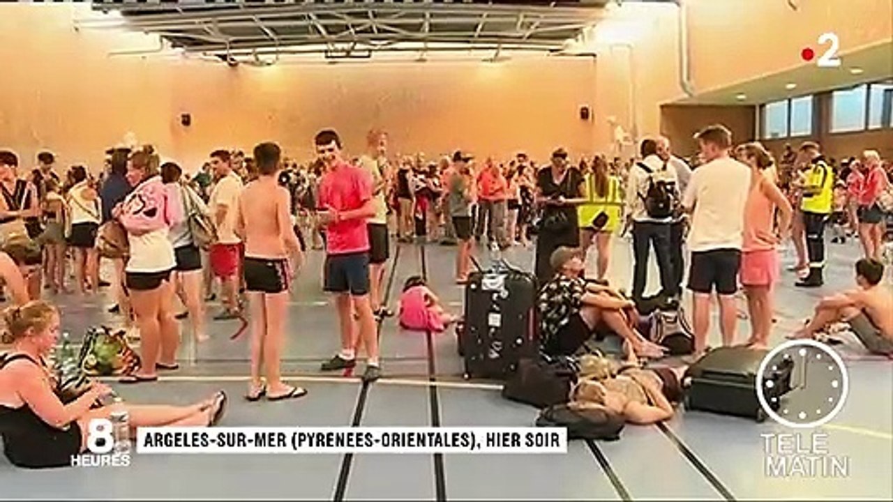 Pyrénées-Orientales : les vacanciers de retour au camping après l'incendie d'Argelès-sur-Mer