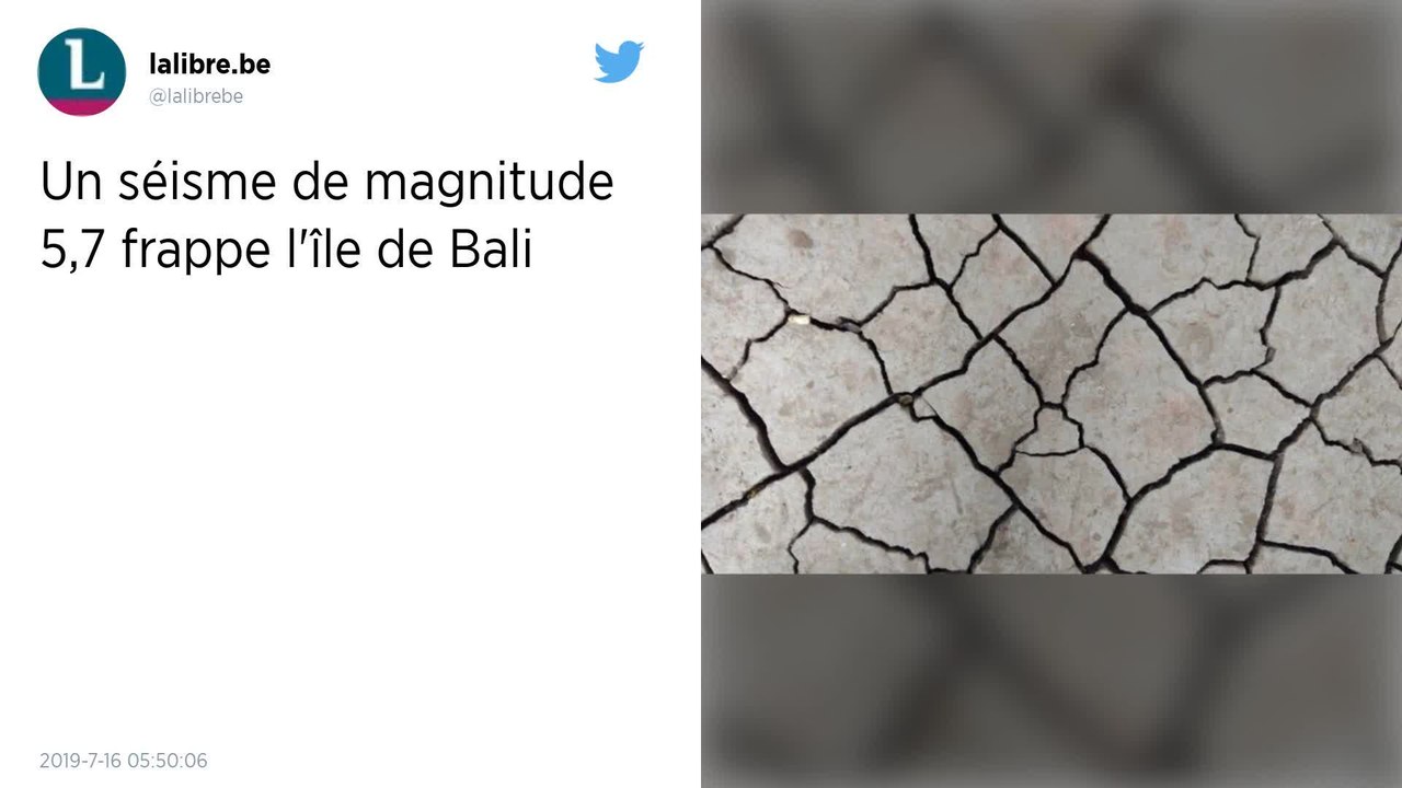Indonésie. Séisme de magnitude 6,1 au large de l’île de Bali