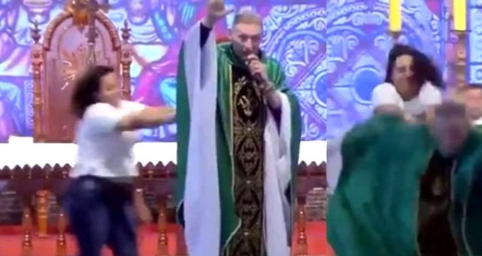 Şişman kadınlar cennete gidemez deyince sahneden itildi