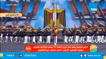 الرئيس السيسي يشهد العرض الموسيقي لـ ضباط صف المعلمين أثناء تخريج الدفعة 157
