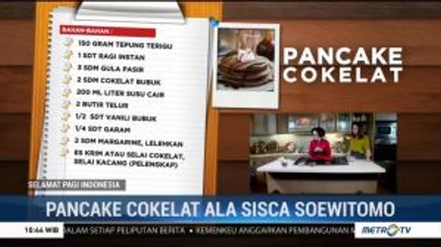 Pancake Cokelat ala Sisca Soewitomo