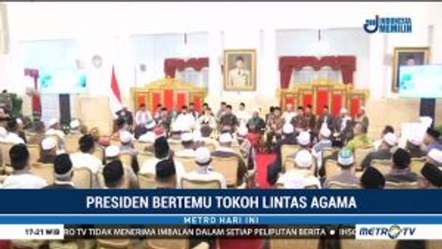 Jokowi Bertemu Tokoh Lintas Agama di Istana Negara