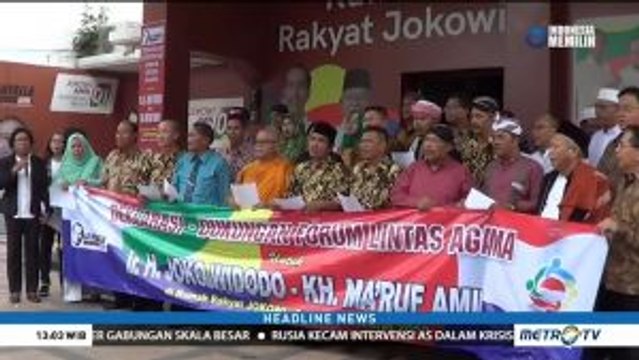 Forum Lintas Agama di Jatim Deklarasi Dukung Jokowi-Amin