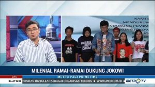 Milenial Ramai-ramai Dukung Jokowi-Ma'ruf