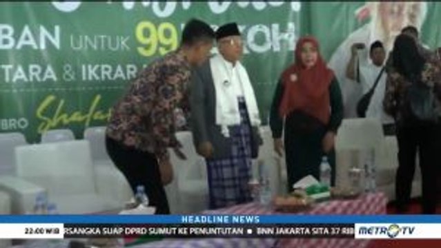 Ma'ruf Amin Hadiri Deklarasi Dukungan 99 Ulama Tangerang