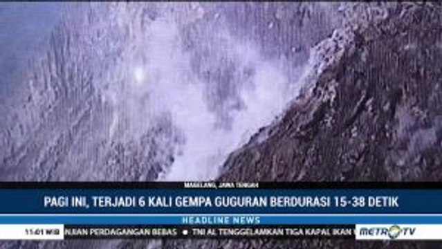 Pagi Ini Terjadi 6 Kali Gempa Guguran di Gunung Merapi