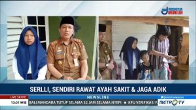 Kisah Pilu Serlli Rawat Sendiri Adik dan Ayah yang Sakit